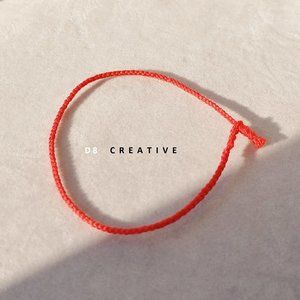 New hand woven lucky red threads  2 pieces set bracelet custom made size